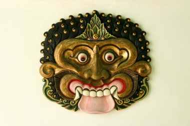 Kraton palace mask yogyakarta clipart