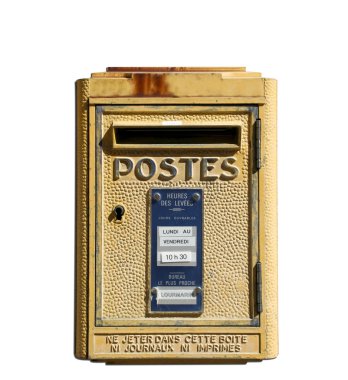 French post box provence clipart