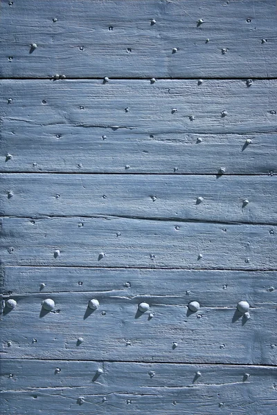 Pozadí modré dřevěné dveře — Stock fotografie