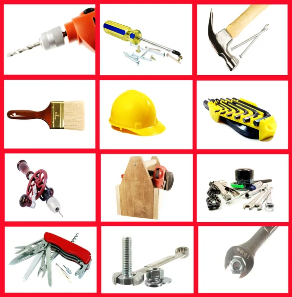 Tools Collage — Stock Photo, Image
