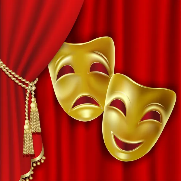 ᐈ Dramatic mask stock vectors, Royalty Free drama masks illustrations download on Depositphotos®