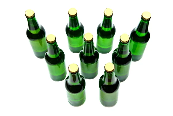 Garrafas com cerveja — Fotografia de Stock