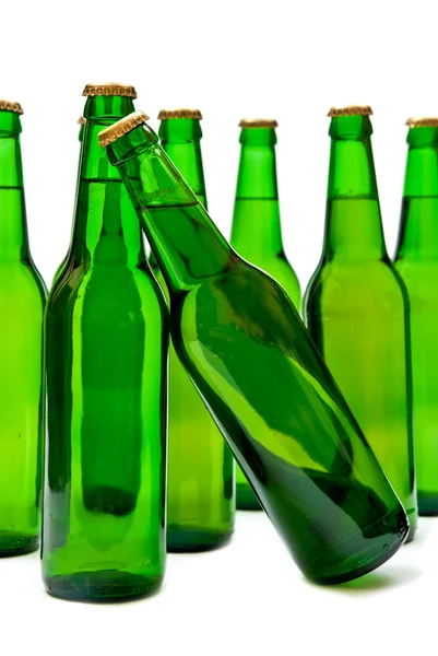 Ølflasker – stockfoto