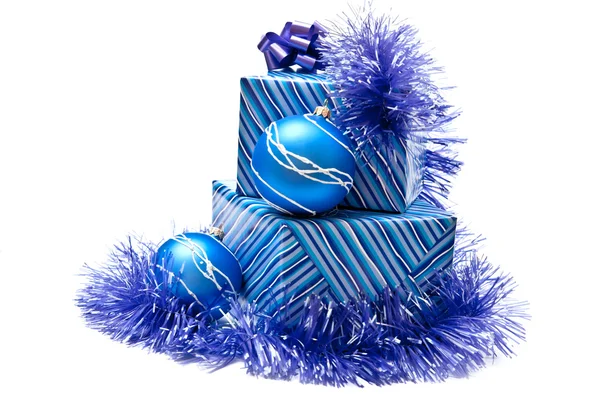 Cadeautjes in christmas decor — Stockfoto