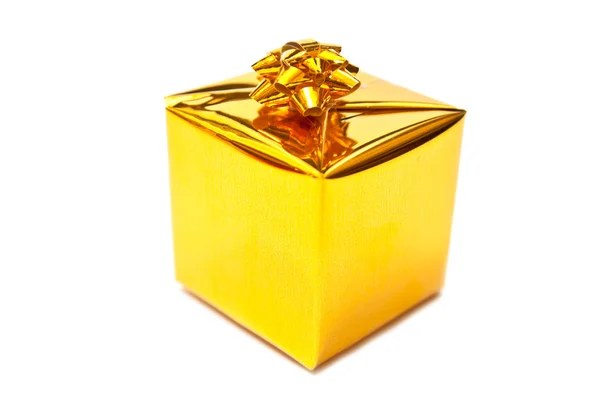Small yellow present — Stock Photo, Image