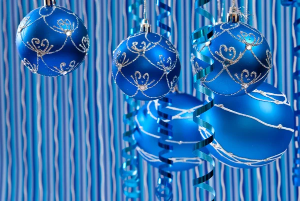 Achtergrond van kerst kerstballen — Stockfoto