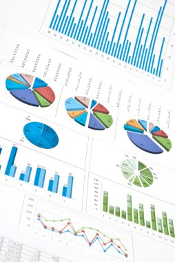 Charts and diagrams clipart