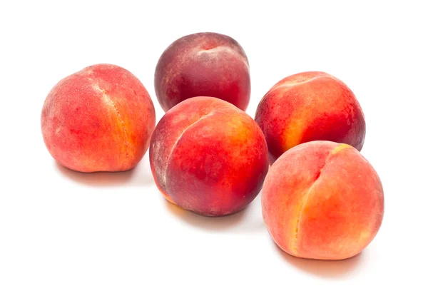 Five peaches — Stock Photo, Image