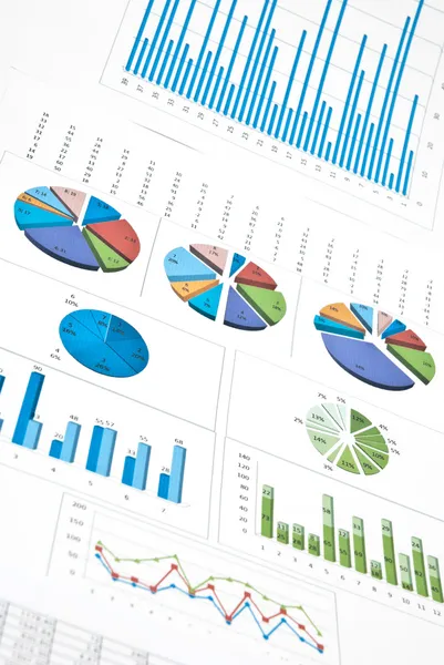 Grafieken en diagrammen — Stockfoto