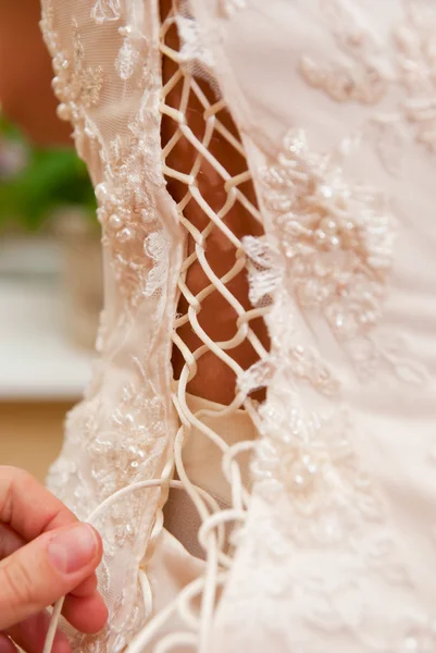 Bride's back — Stock Photo, Image