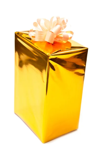 Caja de regalo amarillo —  Fotos de Stock