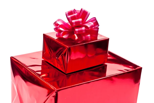 Rote Geschenke — Stockfoto