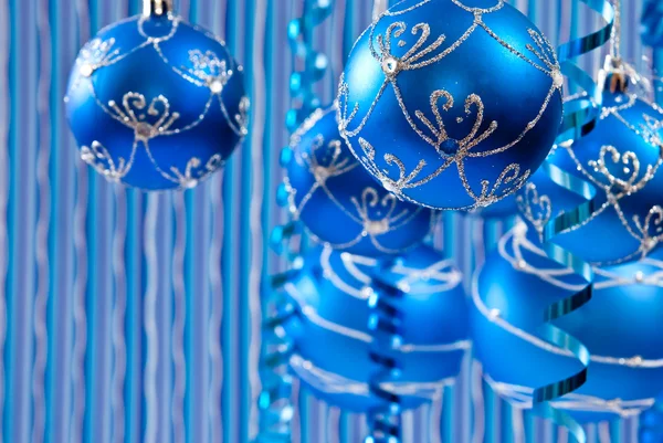 Blå jul bakgrund — Stockfoto