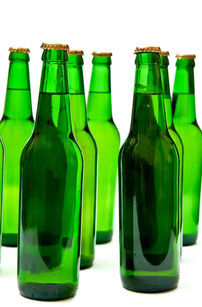 Ølflasker – stockfoto