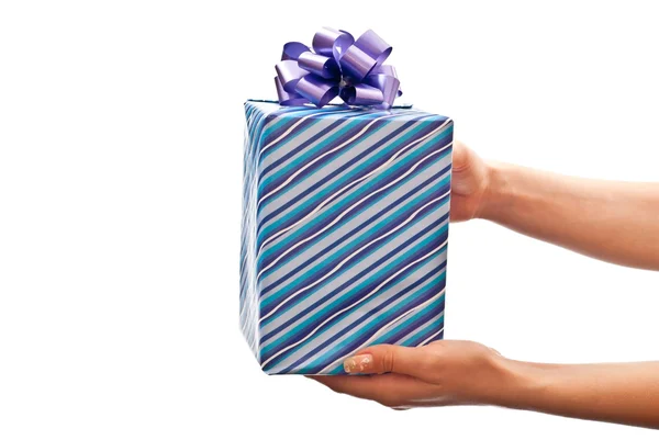 Modré dárky — Stock fotografie