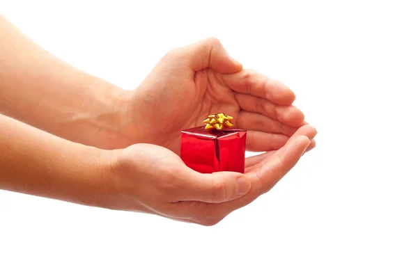 Hands with gift — Stock Photo, Image