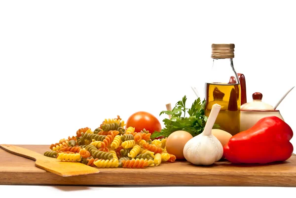 Pasta and vegetables — Stock Photo, Image