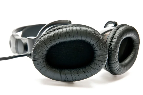 黒のヘッドフォン — ストック写真