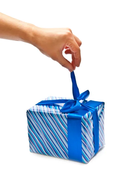 Opening present — Stock Photo, Image