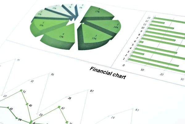 Finansiella diagram — Stockfoto