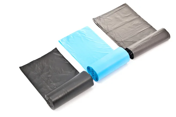 Rolled garbage bags — Stock Photo, Image