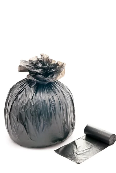Один мешок для мусора — стоковое фото