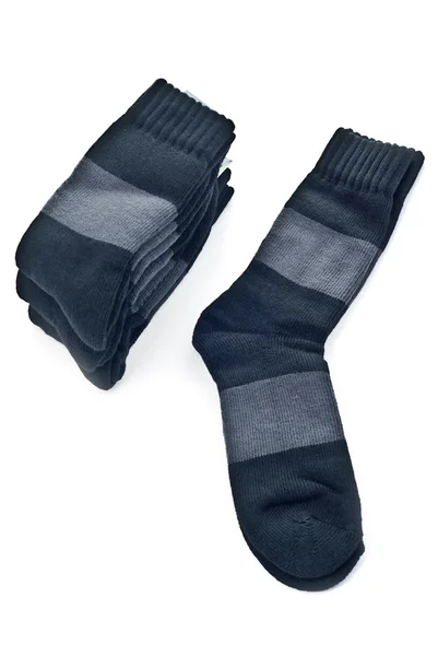 Στοίβα μαύρες κάλτσες — Φωτογραφία Αρχείου