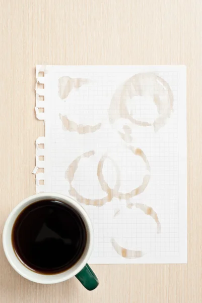 Pierścienie kawy — Zdjęcie stockowe