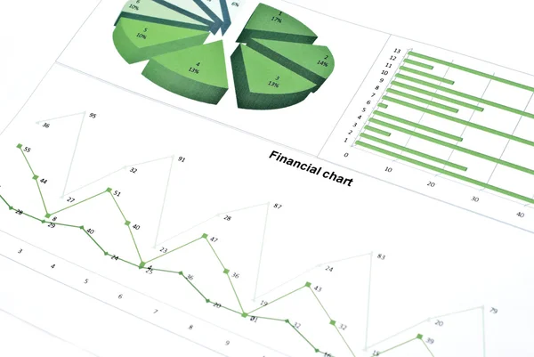 Grafico finanziario — Foto Stock