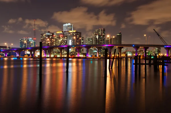 Miami à noite — Fotografia de Stock