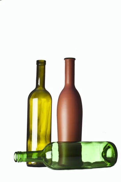 Trzy butelki — Zdjęcie stockowe