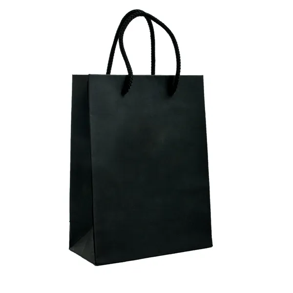 Black paper bag Royalty Free Stock Images