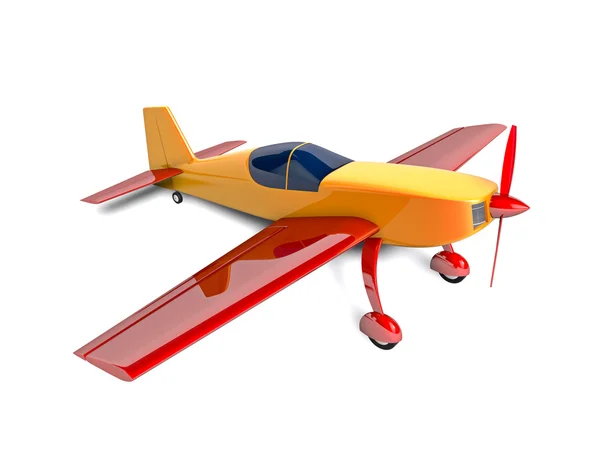 Küçük Spor Uçak Çizimi — Stok fotoğraf