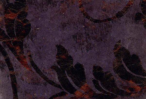 Фиолетовая текстура кожи с цветочным узором — стоковое фото