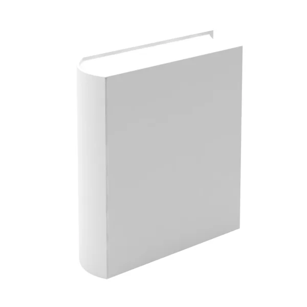 3D καθιστούν λευκό βιβλίο σε λευκό — Φωτογραφία Αρχείου