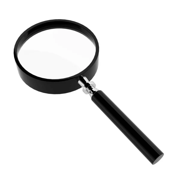 3d render of magnifier on white — Stock Photo, Image