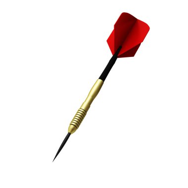 3d render of dart clipart