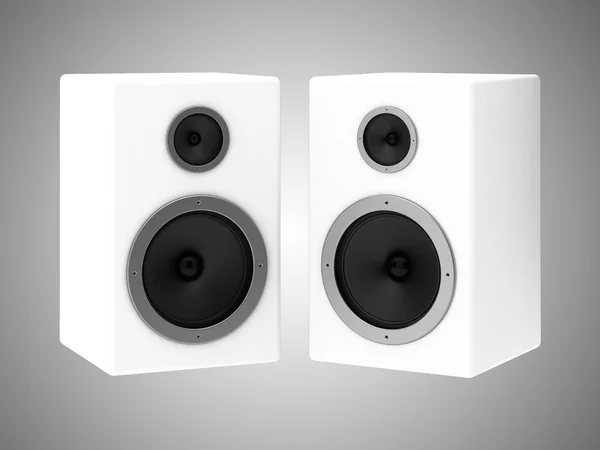 3D-Darstellung von zwei Lautsprechern — Stockfoto