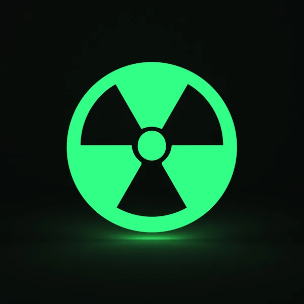 3d renderização do sinal de radiação — Fotografia de Stock