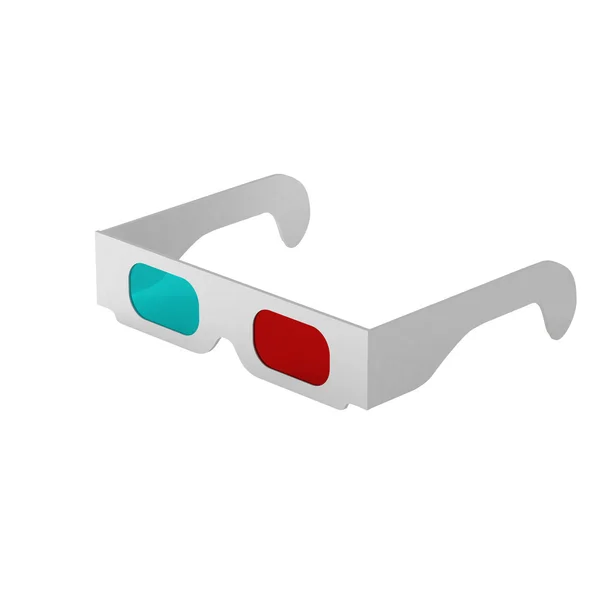 Renderização 3d de óculos 3d — Fotografia de Stock