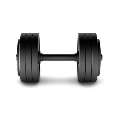 3d render of dumbell clipart