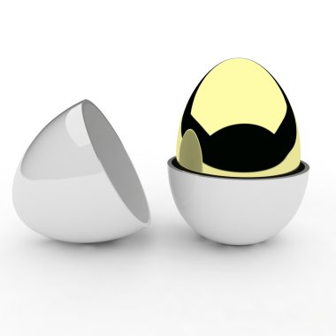 3d render of egg clipart