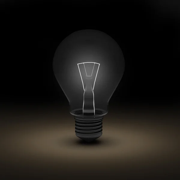 3D-Darstellung der Glühbirne — Stockfoto