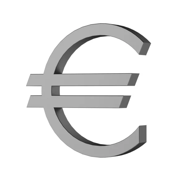 3D vykreslení symbol měny euro — Stock fotografie