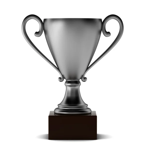 3d render of silver cup — Stock Photo, Image