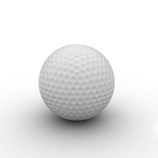 Golf topu 3D render — Stok fotoğraf