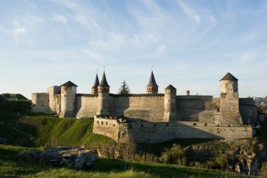 Old castle of Kamenec-Podolskiy clipart