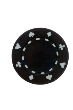 siyah poker chip.