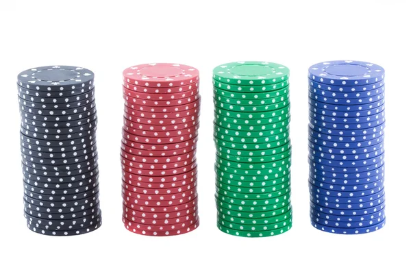 Poker žetony. — Stock fotografie