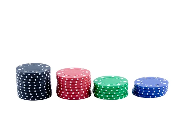Fichas de póker . —  Fotos de Stock